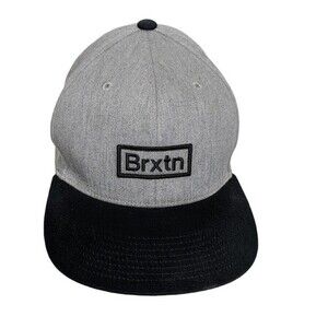Brixton Hat Cap Snapback Brxtn Mfg Co Supply Adjustable Classic Logo Gray Black
